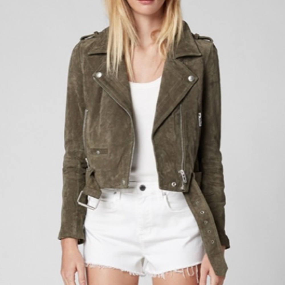 Suede Moto Jacket